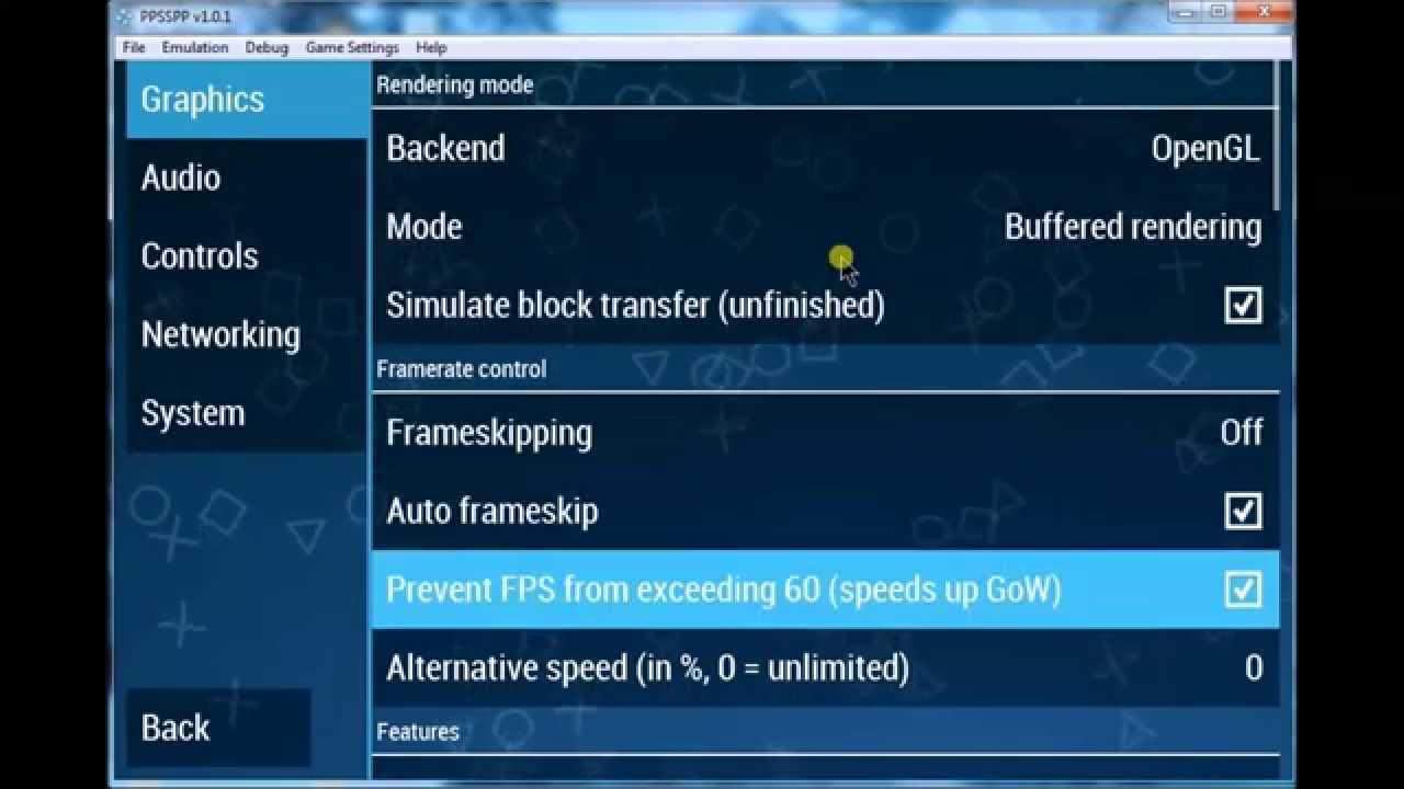 What are the best settings for ppsspp gold